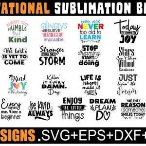 Mental Health SVG Bundle, Positive SVG, Motivational SVG, Mental Health Awareness, Inspirational svg, Cut Files for Cricut, Silhouette
