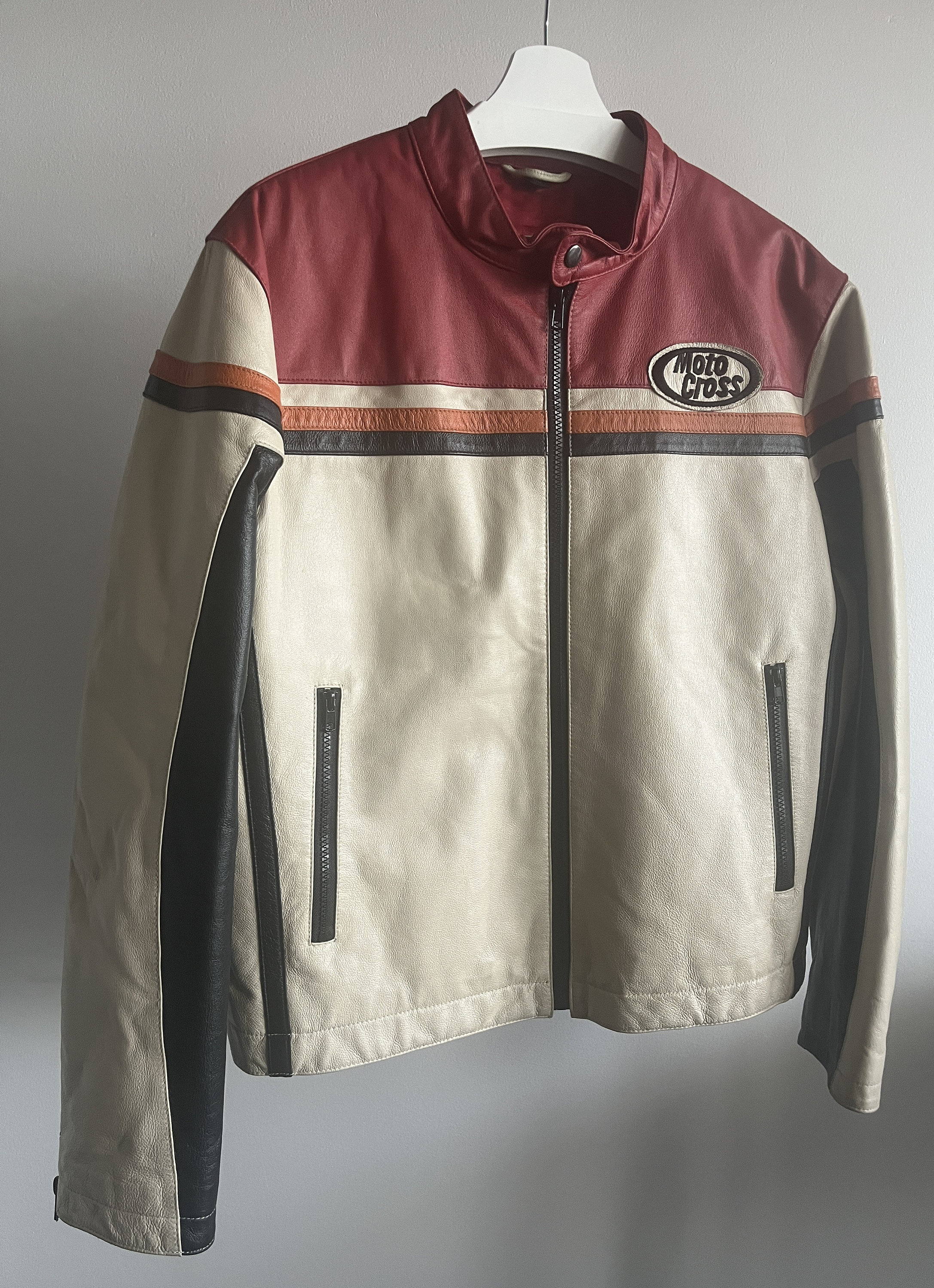 Vintage Men's John F Gee Biker Leather Jacket / Classic Vintage Men's John F Gee Biker Leather Jacket / Classic