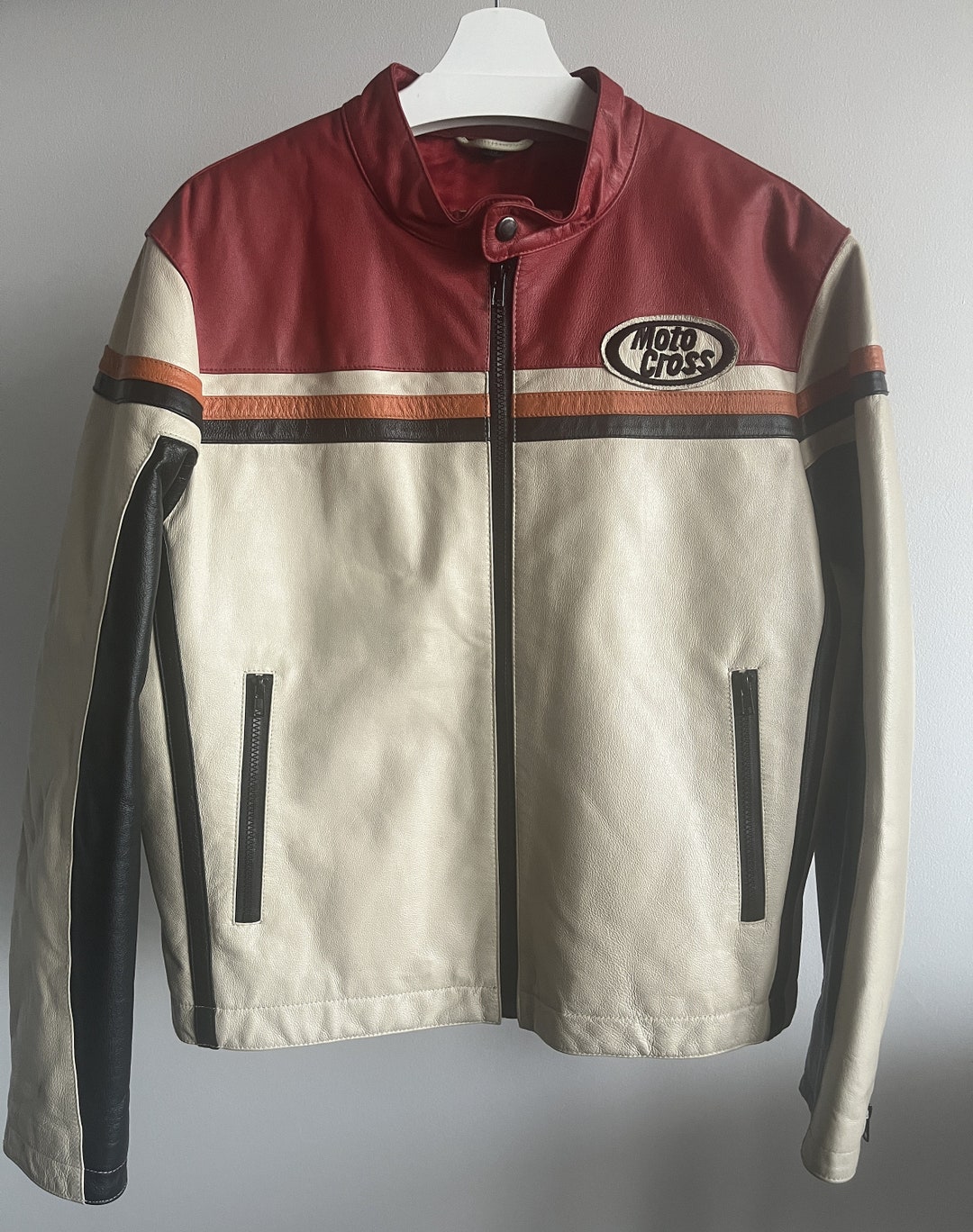 Vintage Men's John F Gee Biker Leather Jacket / Classic