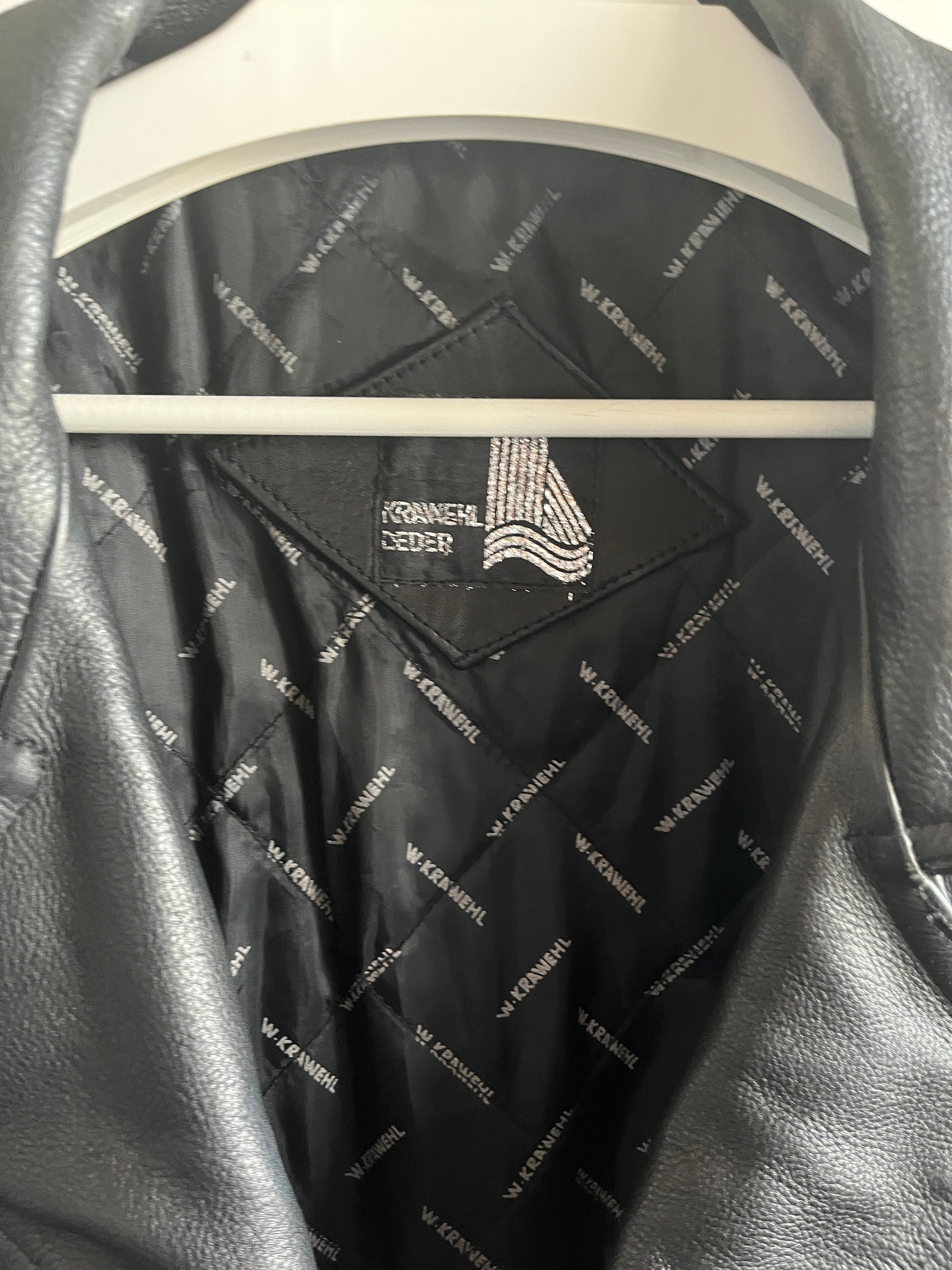 Vintage Black Men's Ramones Leather With Fringes / Classic Vintage Black Men's Ramones Leather With Fringes / Classic