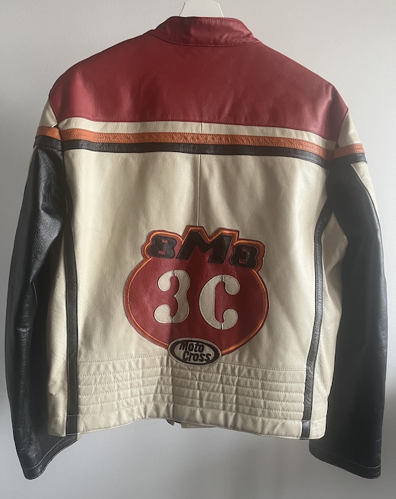 Vintage Men's John F Gee Biker Leather Jacket / Classic