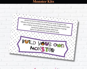 Bouw je eigen monsterkit Zaktopper van 6,5 inch, Halloween-klasambachten, centra, PTA, kamermoederknutsel, maak een monster