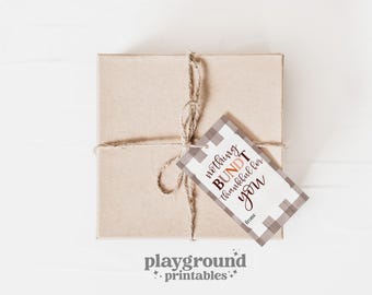 2" x 3,5" "Nothing Bundt Thankful For You" Thanksgiving-tag, bundt-taarttag, herfstleraar Thanksgiving-cadeau