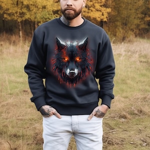 Wolfsrudel sweatshirt, Unisex Sweatshirt , Wolf Liebhaber Geschenk, Animal Sweatshirt,Geschenk für Ihn,Wolfsgeschenke