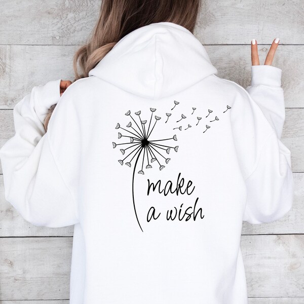 Wunsch-Hoodie Wishful Hoodie Trendy Women's Hoodie Damen sweatshirt Pusteblume Kapuzenpullover Dandelion Hoodie