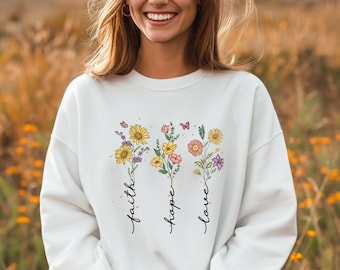 Felpa con cappuccio floreale Maglietta floreale Regalo motivazionale Maglietta con design floreale Regalo speciale unico Felpa con cappuccio positiva Regalo per lei Regalo positivo Floreale