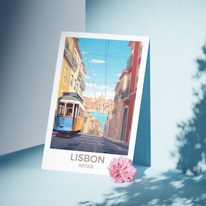 Lisbon Travel Art Print, Lisbon Streetscape Digital Download, Alfama Charm, Instant Wall Art for Boho Home Decor and Portuguese Street Vibe