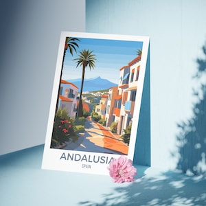 Andalusia Travel Art Print Costa del Sol Wall Art Printable Andalusia Travel Decor Costa del Sol Travel Gift Andalusia Airbnb Wall Art