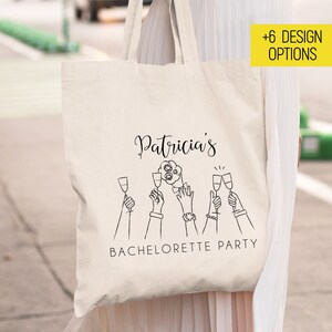 Custom Bridesmaid Tote Bag, Bridal Party Gift, Bachelorette Party, Wedding Tote Bag, Maid of Honor Tote, Text Tote Bag, Monogrammed Tote Bag