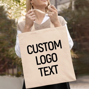Personalized Tote Bag, Custom Tote Bag, Promotional Tote Bag, Company Logo Bag, Custom Logo Tote Bag, Print Tote Bag, Business Logo Tote Bag