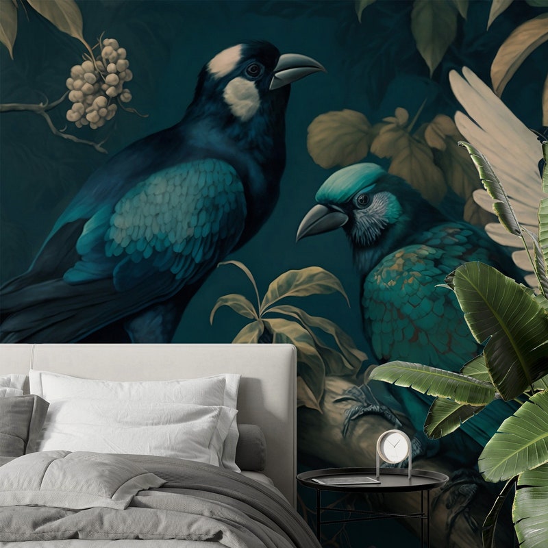Bird Wall Mural - Etsy