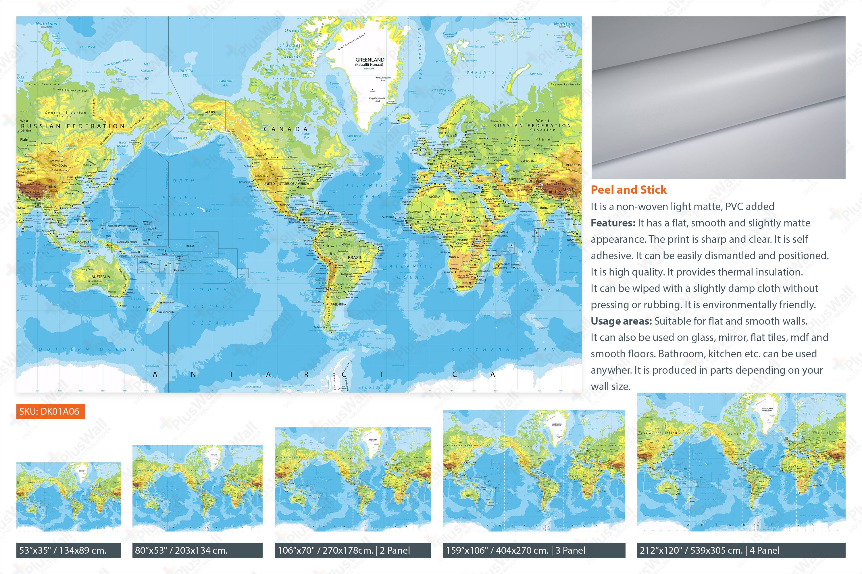 America Centered Actual World Map Wallpaper World Map Wall Poster With Il Fullxfull.5064865066 Ludl 