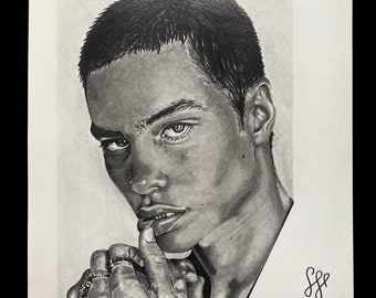 traditional drawing portrait - handmade portrait - black and white portrait - graphite pencil portrait - face drawing -custom portrait