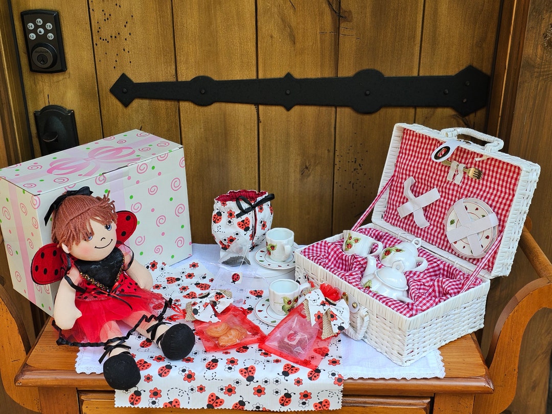 Ladybug Fairy Delton Child's Tea Party Set Etsy