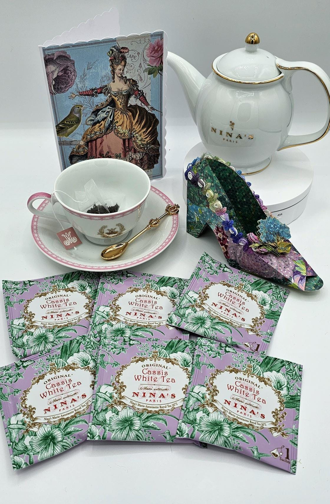 ★ラジエートレッドブロンズルチル 16ミリ珠 ビーズD(SA~SA+ 珍品！) Nina's Paris Cassis White Tea Individually Wrapped Tea Sachets - Etsy