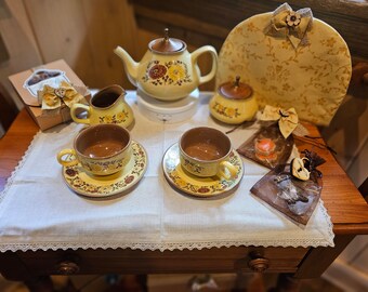 Autumn Fire Tea Set vintage Taylor Smith Indian Summer
