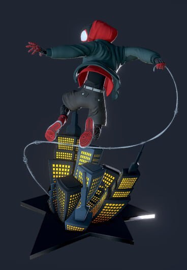 Spiderman Marvel Statue STL File, 3D Digital Printing STL File for 3D ...