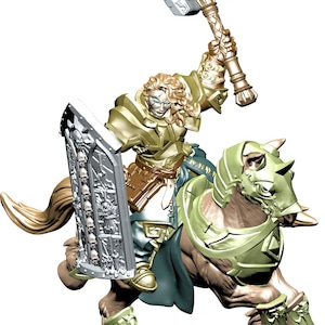 Carvalry Hammer Statue STL File, 3D Digital Printing STL File for 3D Printers, Movie Characters, Games, Figures, Diorama 3D Model