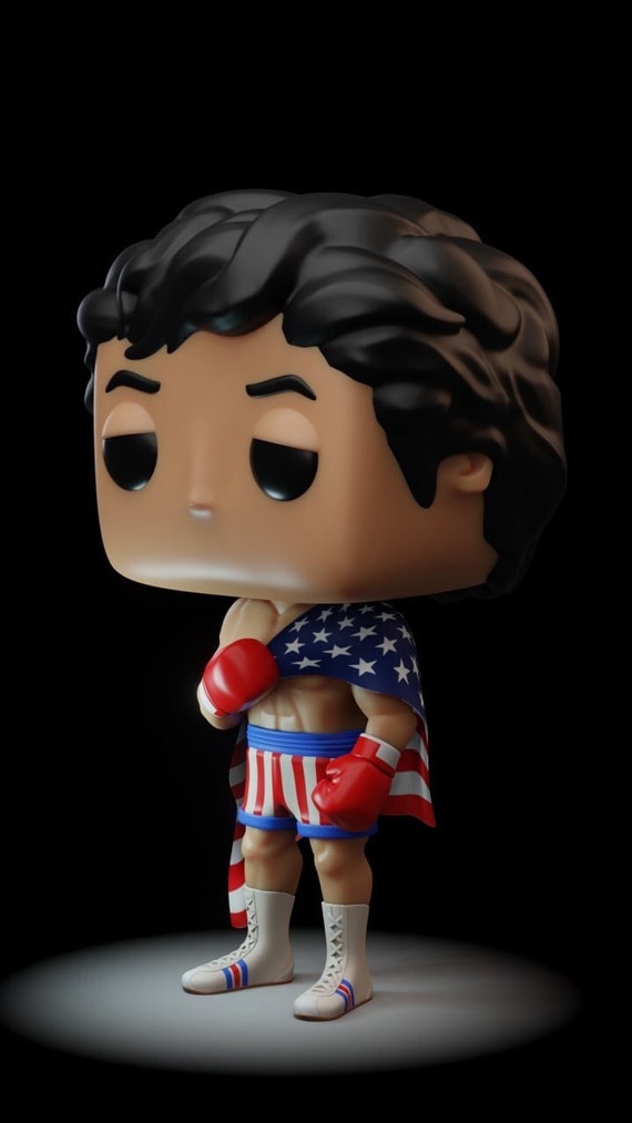 Funko Pop Rocky Balboa Statue STL File, 3D Digital Printing STL File for 3D  Printers, Movie Characters, Games, Figures, Diorama 3D Model 