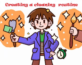 cleaning routine guide: an ebook for creating a cleaning schedule, setting Cleaning Priorities and more