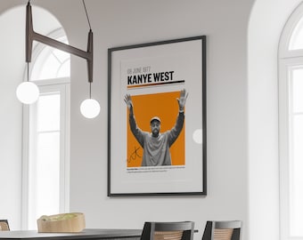 PHYSICAL PRINT DELIVERED Ye Poster Wall Art Merch The Life of Pablo Album Art Graduation Music Room Art