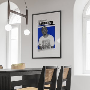 IMPRESIÓN FÍSICA ENTREGADA Póster de Frank Ocean Frank Ocean Merch Blond Album Art