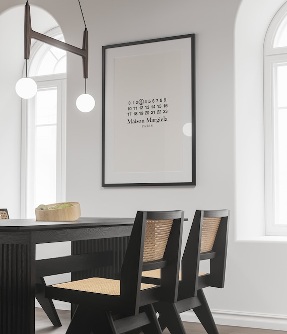 PHYSICAL PRINT DELIVERED Margiela Luxury Fashion Poster Designer