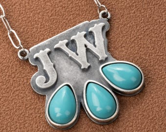 Custom Cattle Tag Necklace Initial Name Western Boho Jewelry Gift for Her/ Women/Girlfriend Equestrian Horse Lover Gifts Rodeo Jewellery