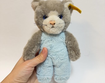 Vintage Steiff Toldi Cat 6260/22 Teddy Bear Plush Soft Toy Stuffed Animal, Japan Gift