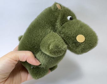 Showa Retro Hippopotamus Plush Toy
