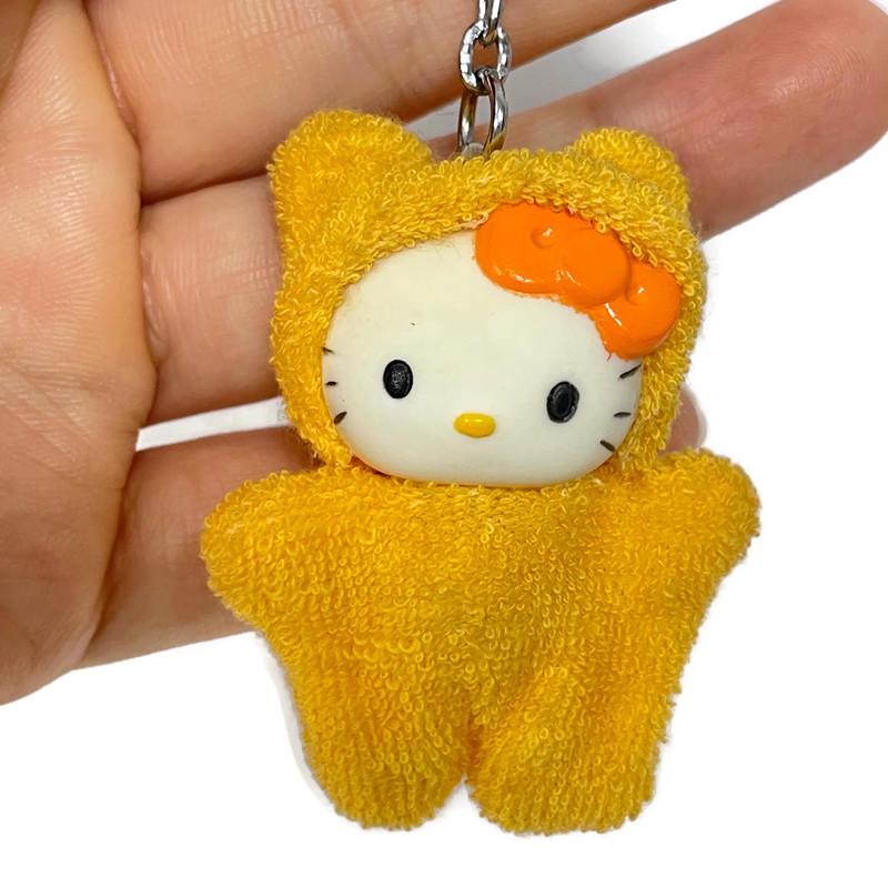 Vintage Hello Kitty Keychain: Yellow Terrycloth Outfit - Etsy