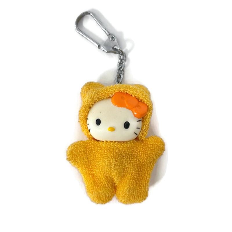 Vintage Hello Kitty Keychain: Yellow Terrycloth Outfit - Etsy