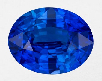 Blue Sapphire Oval Cut Loose Gemstone Excellent Cut Calibrated Flawless loose Gemstone