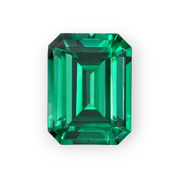 Emerald Octagon Cut Loose Gemstone Excellent Cut Calibrated Flawless loose Gemstone