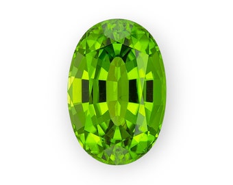 Peridot Oval Cut Loose Gemstone Excellent Cut Calibrated Vivid loose Gemstone