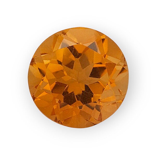 Citrine Round Cut Loose Gemstone VVS Excellent Cut Calibrated loose Gemstone