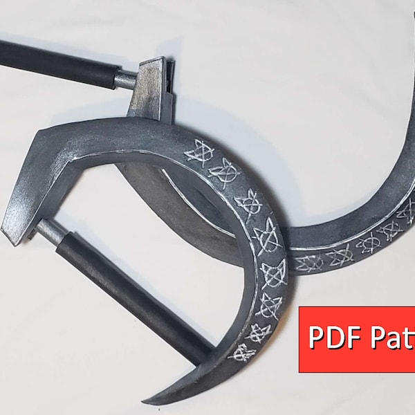 DIY Transforming Death Wolf Sickle EVA Foam Pattern PDF