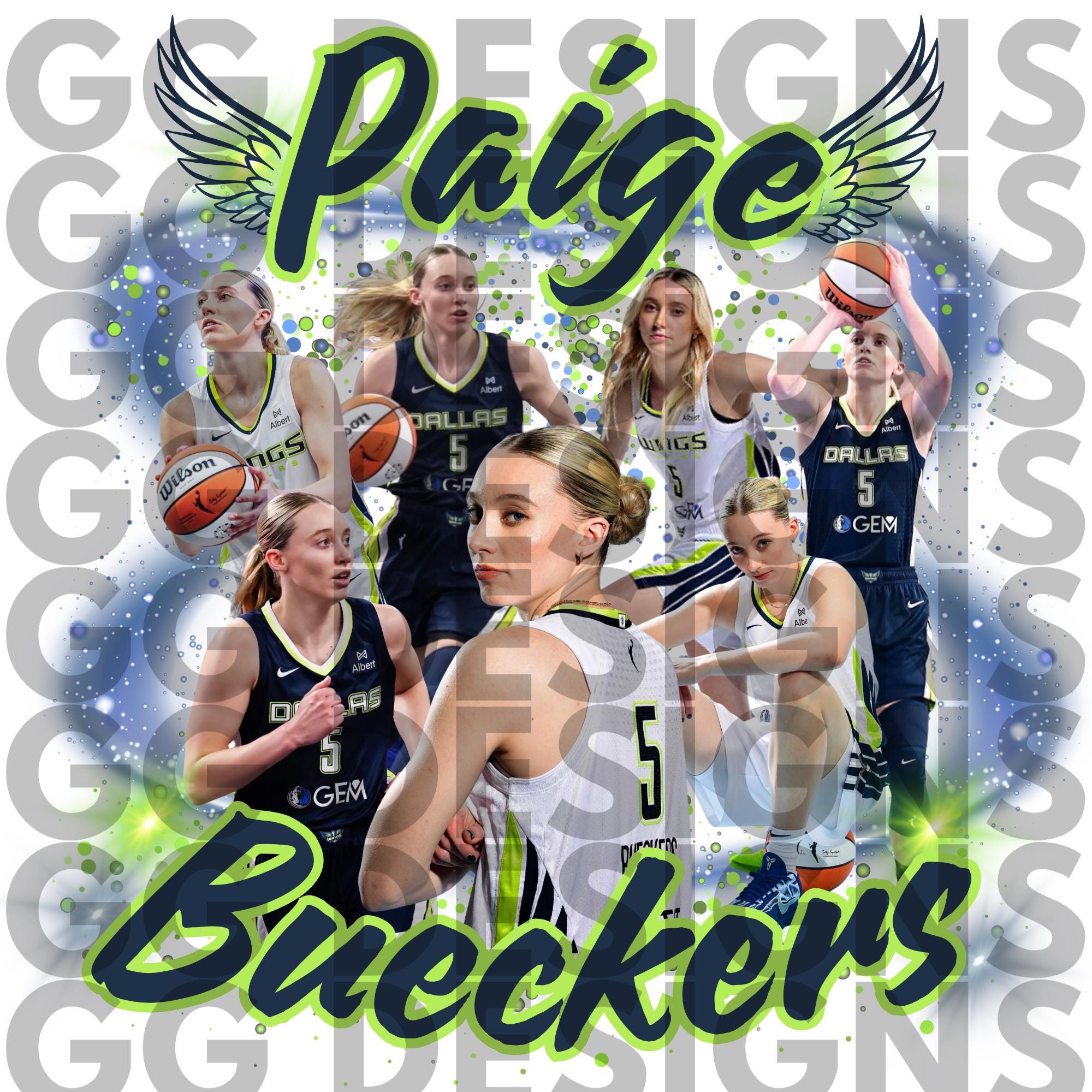 Paige Bueckers Collage PNG #1