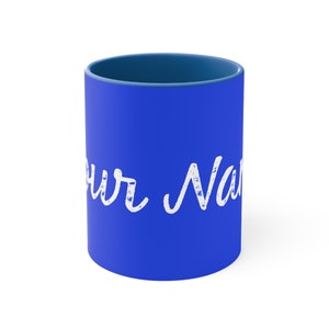 Personalized Colorful Two-Tone Custom Accent Coffee Mug - The Perfect Gift for Everyone!