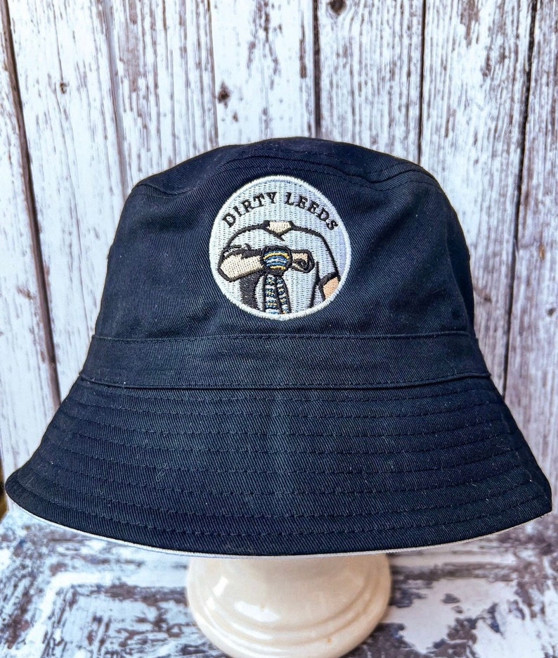 Dirty Leeds Bucket Hat Navy Blue LUFC Bucket Hat Leeds Etsy UK
