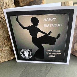 Yorkshire, Northern Soul, Dirty Leeds Birthday Card, Leeds United Birthday Card, Leeds Fan Birthday Card, LUFC Birthday Card,