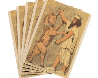 Persian Playing Card, Persian Empire Mythical King Poker card, Persian gift, Poker Playing cards