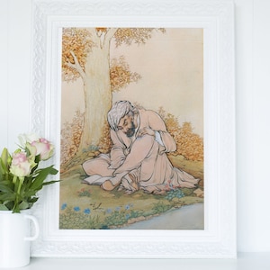 Miniature of Attar, Persian Poet by Hossein Behzad, Persian art print, Persian poster, Mughal wall art, Persian home decor, Persian gift