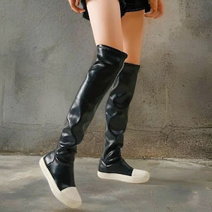 Knee high sneakers cheap outlet