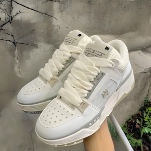 Louis Vuitton - Authenticated Run Away Trainer - Leather White Abstract for Women, Very Good Condition