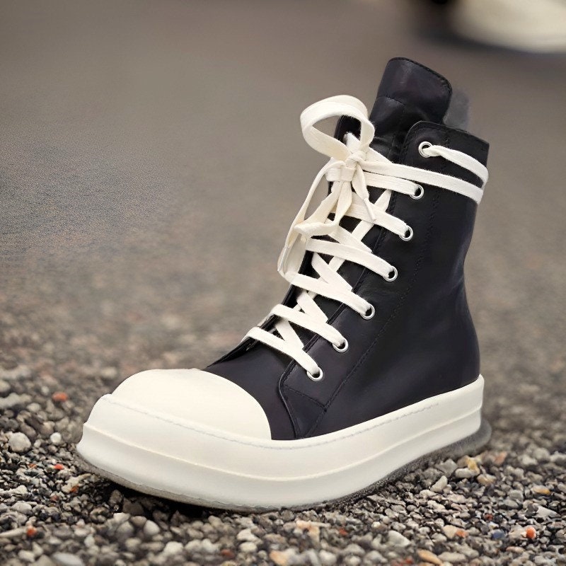 Rick Owens Canvas Shoes - Etsy Rick Owens Canvas Shoes - Etsy