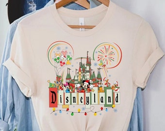 Retro Disneyland Christmas Shirts, Mouse and Friends Magical Christmas Shirt, Christmas Squad Family Trip T-Shirt