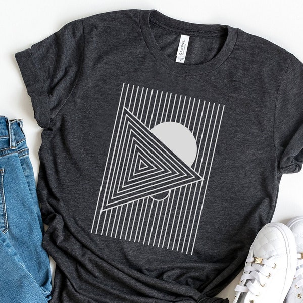 90s Abstract Shirt, Minimalist Shirt, Artsy Tee, Geometric Art Top Shirt, Modern Art Shirt, Artistic T-shirts, Aesthetic Shirts