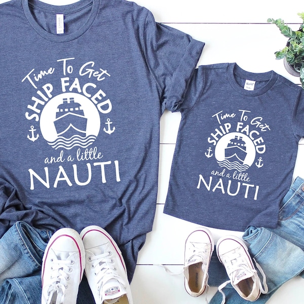 Lets Get Ship Faced and a Little Nauti Cruise Svg - Etsy