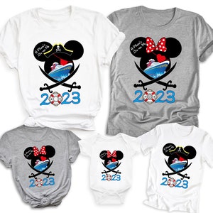 Mickey And Minnie Pirate Cruise Family Shirts 2023, Cruise Shirts, Disney Family Cruise Shirts, Pirates Night Cruise Shirts